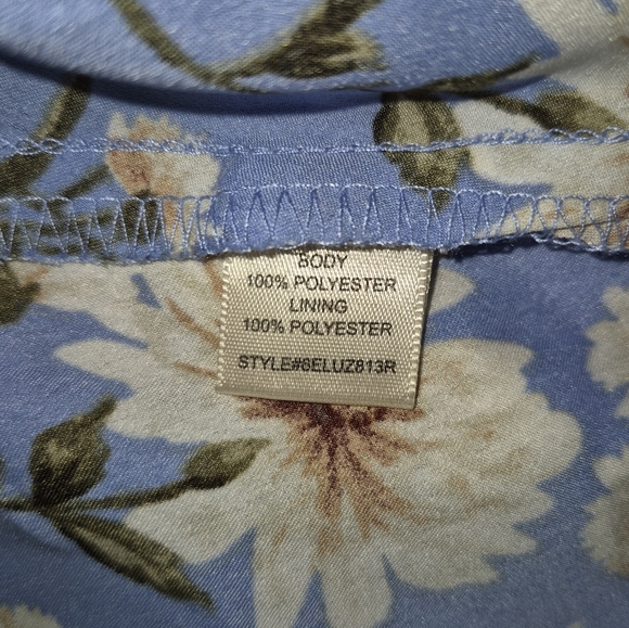 Inspired Hearts NWOT Floral Blue Babydoll Dress - Picture 6 of 6